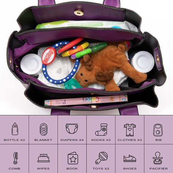 Multifunctional Tote Bag, Purse, Wallet Set - Picture 7 of 8